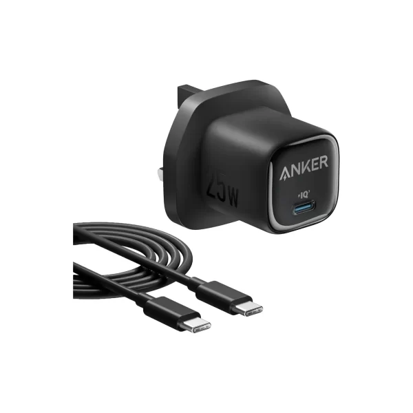 شارژر دیواری انکر Anker USB-C Charger 25W مدل B2656 توان 25 وات + کابل USB-C