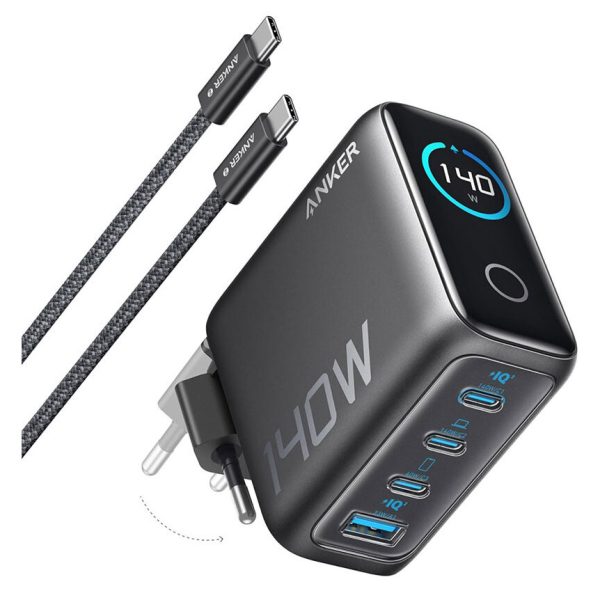 شارژر ۱۴۰ واتی انکر Anker Zolo 140W GaN 4 Port - مدل B2697 دوپین برق ایران